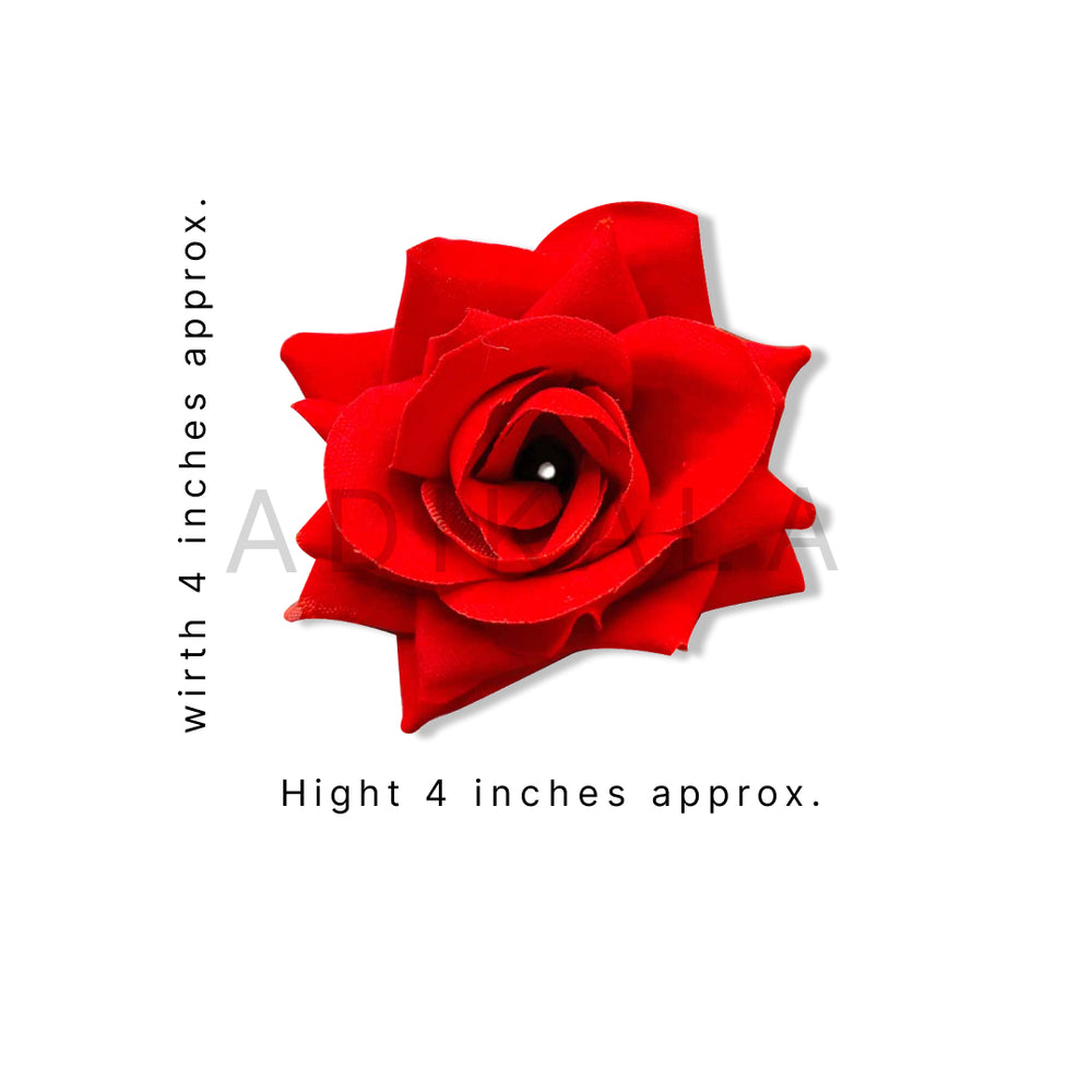 Red Color Artificial Rose Flower Set Of 2 | red Rose Flower | Adikala Craft Store | Art Craft