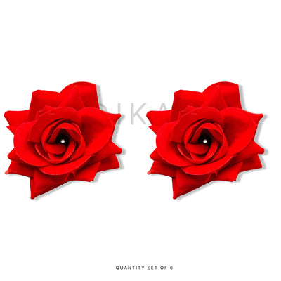 Red Color Artificial Rose Flower Set Of 2 | red Rose Flower | Adikala Craft Store | Art Craft
