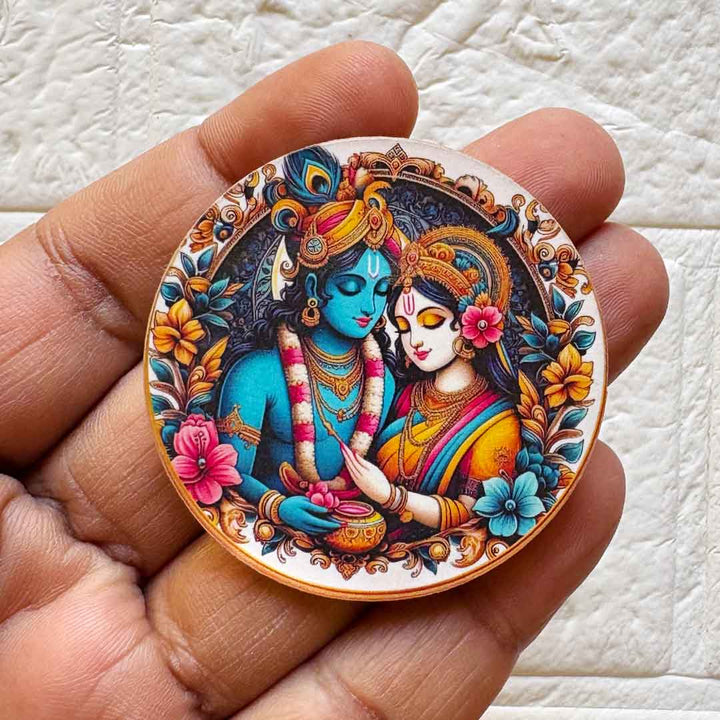 Radha Krishna D2 Cutout Pack of 10 For Wall Hanging Decoration | Diwali Decoration | Temple, Main Door Entrance
