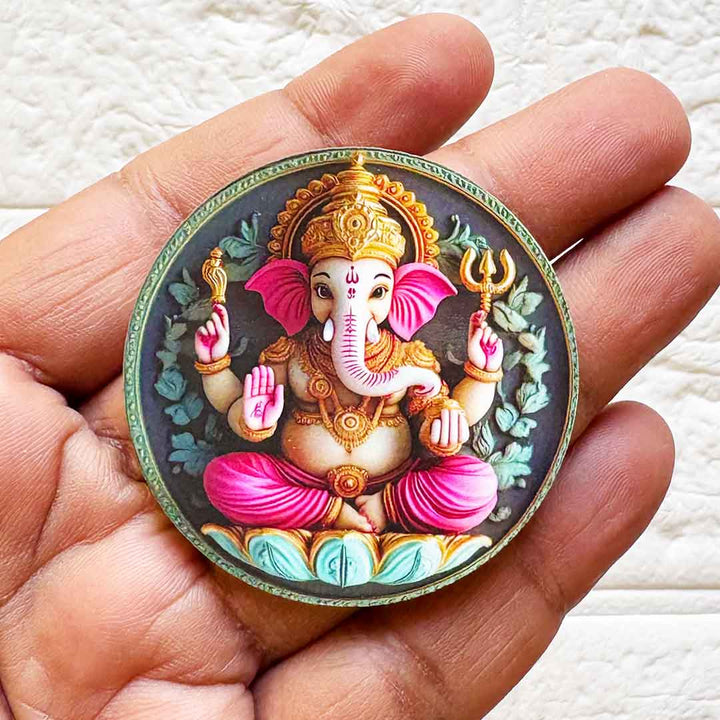 Lord Ganpati Ji D4 Cutout Pack of 10 For Wall Hanging Decoration | Diwali Decoration | Temple, Main Door Entrance