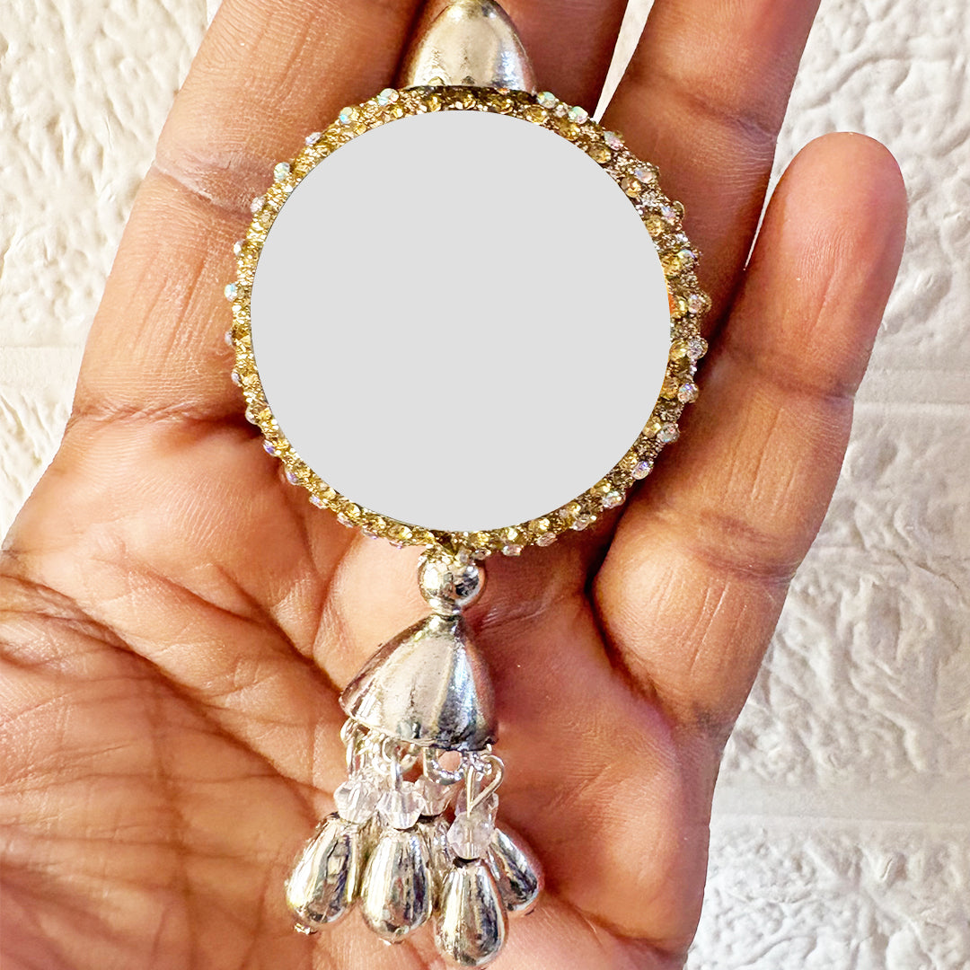 Mirror Ethnic Style Latkan pair for Blouse, Lehenga & Craft Décor | Adikala