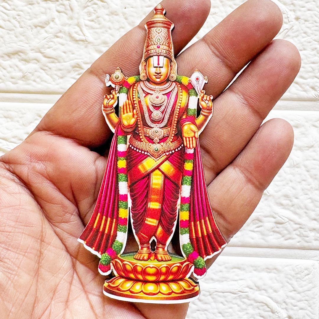Lord Balaji 4 Inch Cutout Pack of 10 | Temple &amp; Diwali Decoration
