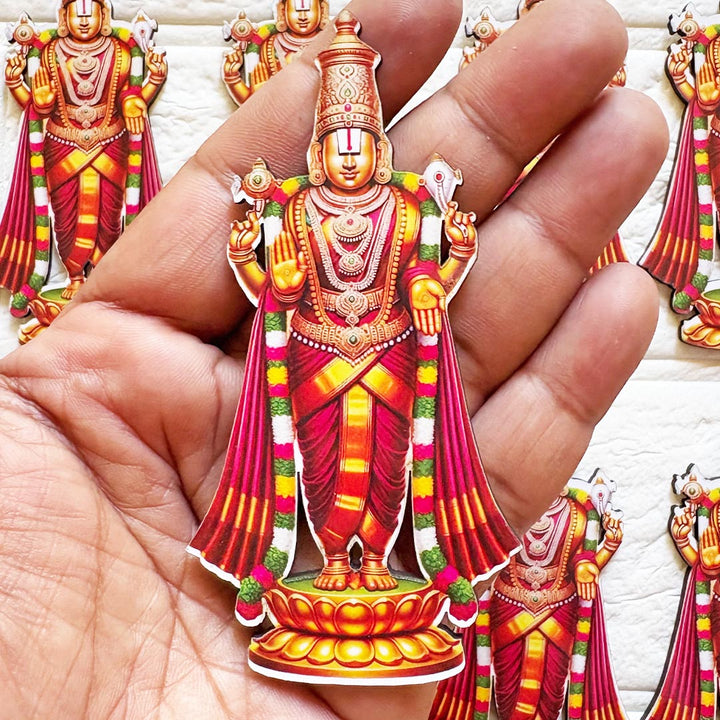Lord Balaji 4 Inch Cutout Pack of 10 | Temple &amp; Diwali Decoration