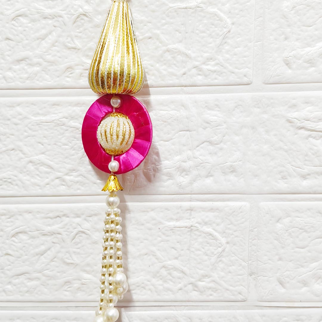 Rani Floral Toran 40 Inch Door Hanging | Bandanwar for Home Entrance &amp; Mandir Decoration | Adikala