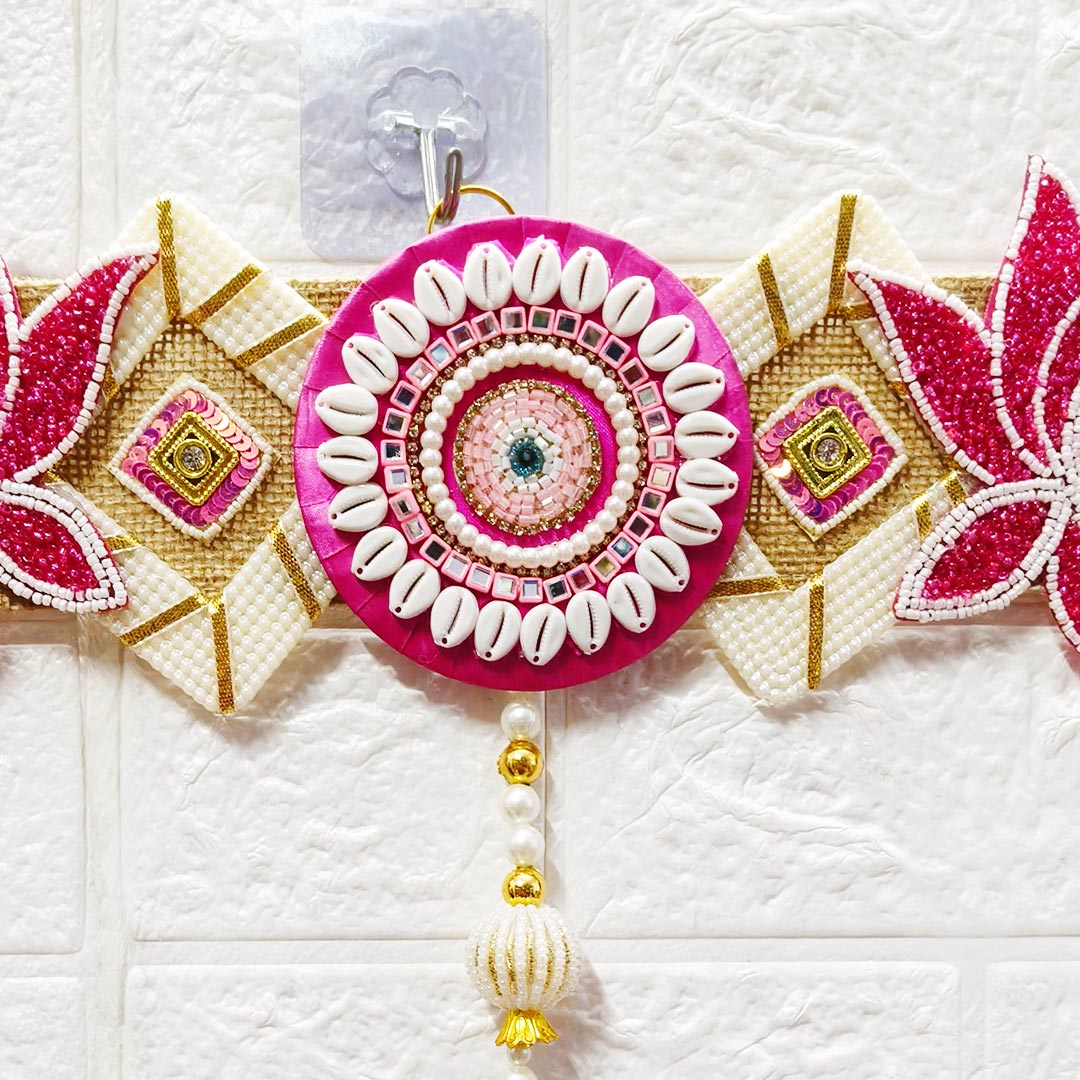 Rani Floral Toran 40 Inch Door Hanging | Bandanwar for Home Entrance &amp; Mandir Decoration | Adikala