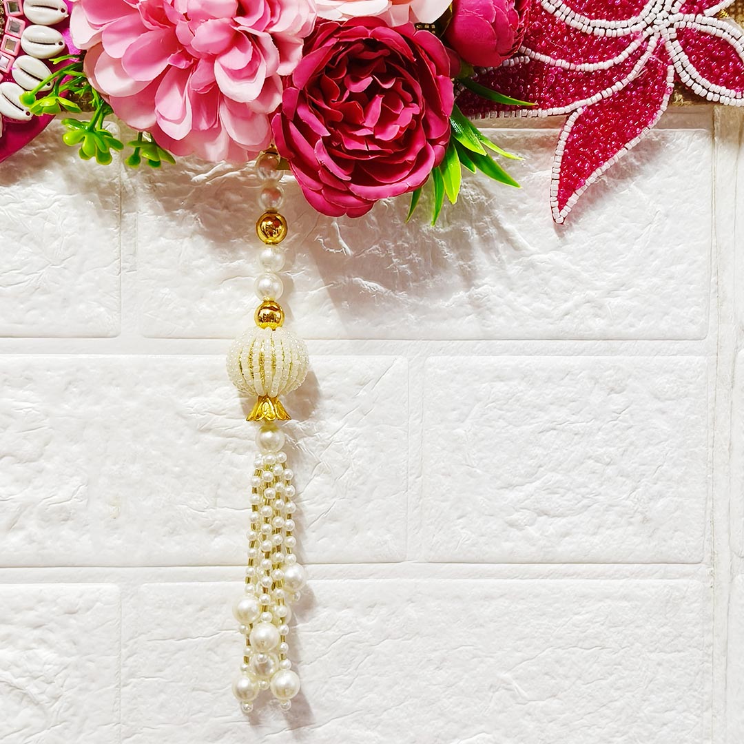 Rani Floral Toran 40 Inch Door Hanging | Bandanwar for Home Entrance &amp; Mandir Decoration | Adikala