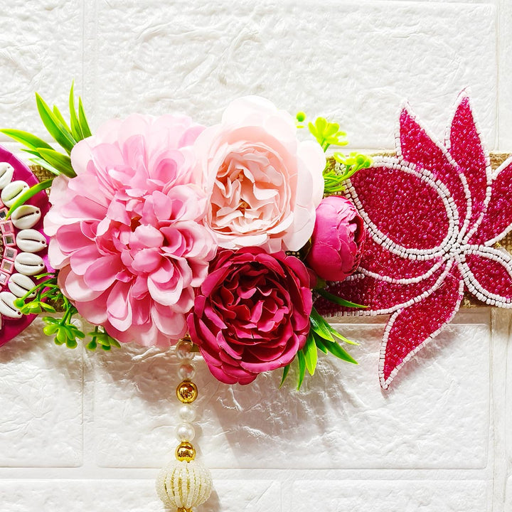 Rani Floral Toran 40 Inch Door Hanging | Bandanwar for Home Entrance &amp; Mandir Decoration | Adikala