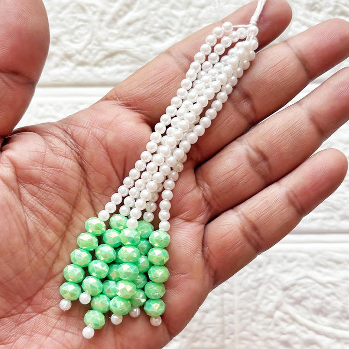 Round Cut &amp; Small Beads Tassel Pack Of 10 For Diy art &amp; Craft Decorations