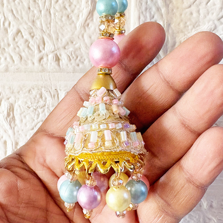 Handmade cone nalki Latkan Tassel Set of 2 for Saree Pallu, Blouse, Suits, Dupatta, Lehenga