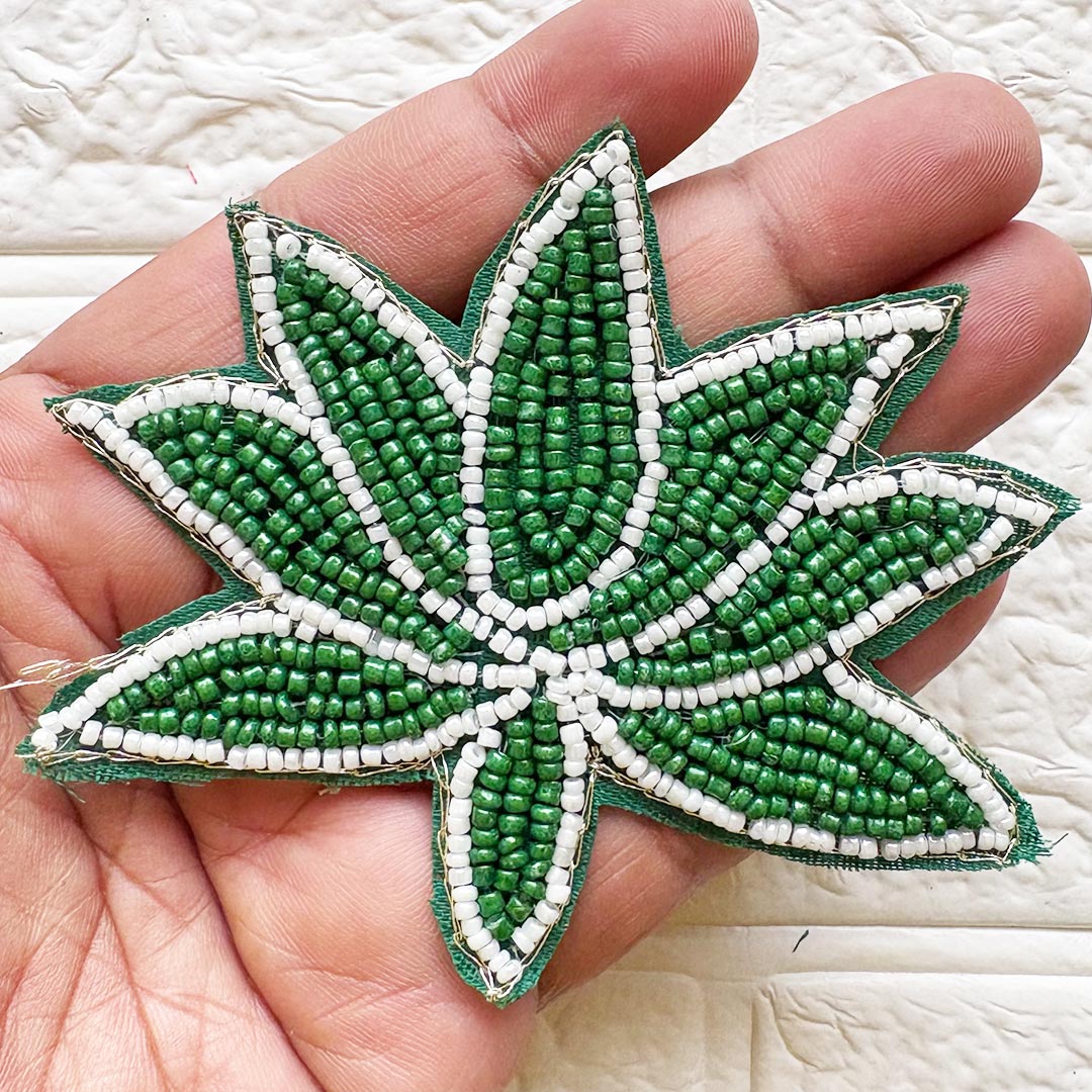 Beaded Lotus Patch 3 Inch | Pack of 10 for Diwali Festive DIY Art &amp; Craft Work