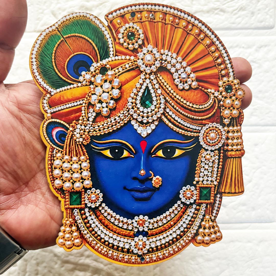 Krishna ji printed mdf Cutout Pack of 10 | DIY Decoration, Toran, Bandhanwar