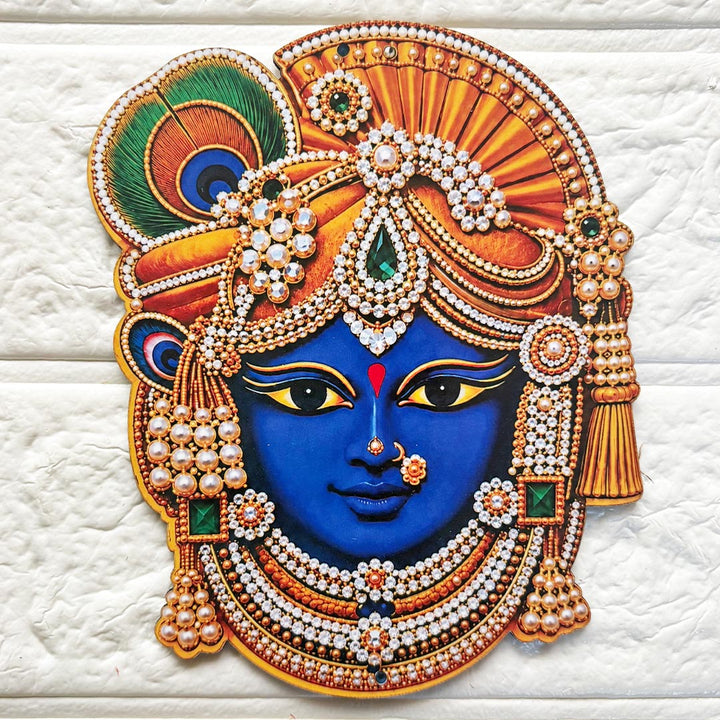 Krishna ji printed mdf Cutout Pack of 10 | DIY Decoration, Toran, Bandhanwar
