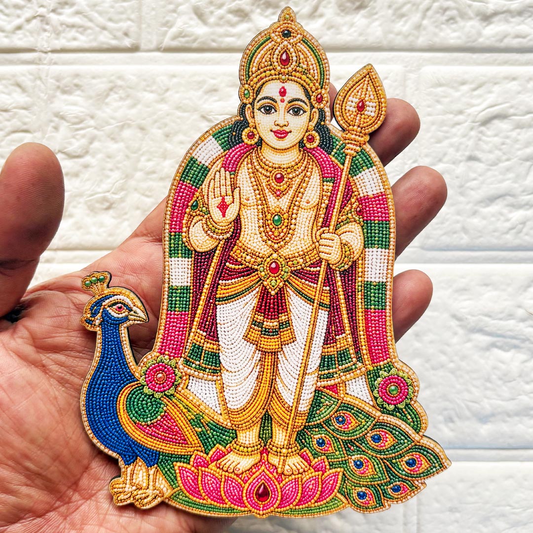 Lord Karttikeya (Murugan) printed mdf Cutout Pack of 10 | DIY Decoration, Toran, Bandhanwar