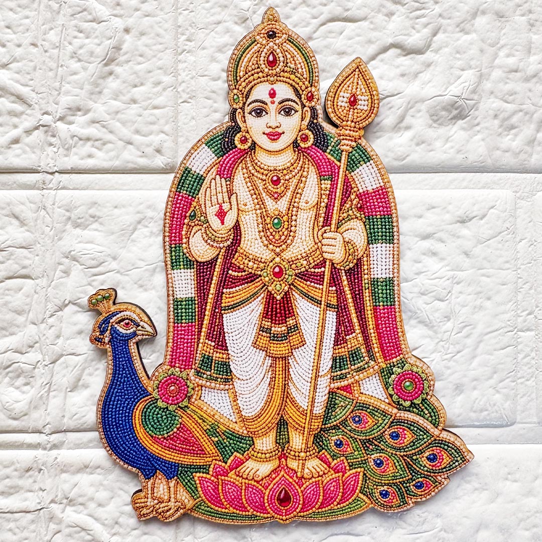Lord Karttikeya (Murugan) printed mdf Cutout Pack of 10 | DIY Decoration, Toran, Bandhanwar