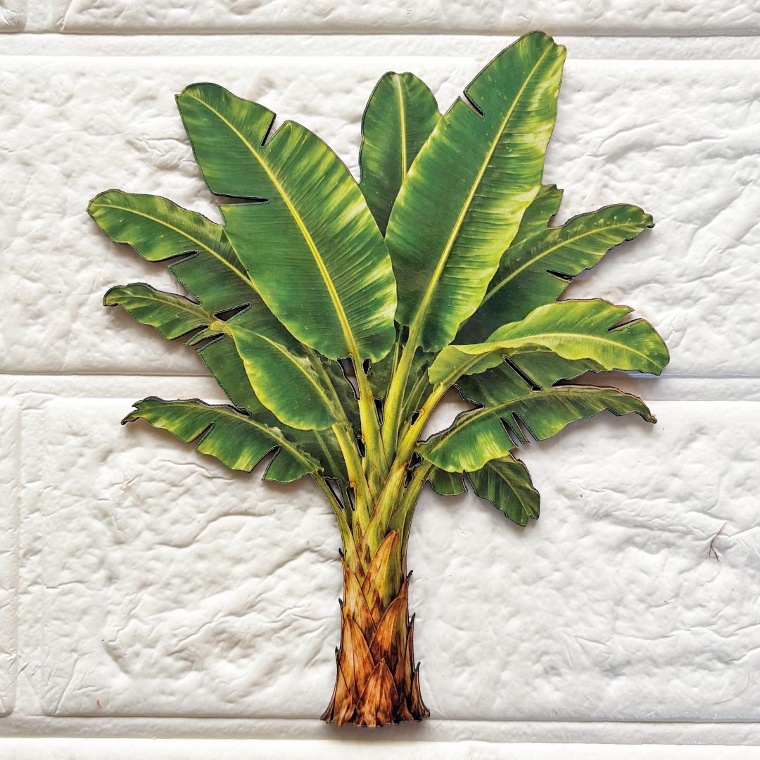 Banana Tree printed mdf Cutout Pack of 10 | DIY Decoration, Toran, Bandhanwar