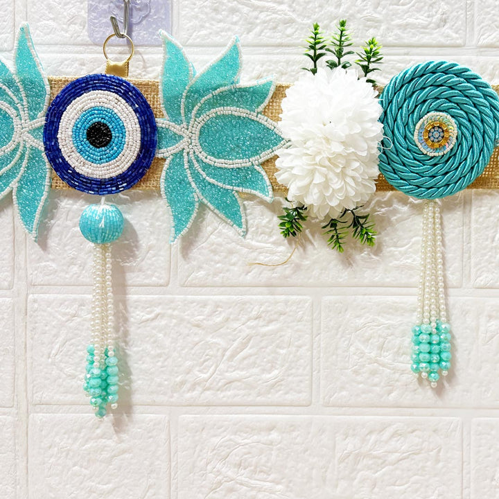 Firozi Lotus Patch Toran for Home &amp; Office Entrance | Mandir Decoration | Decorative Door Hanging Bandanwar