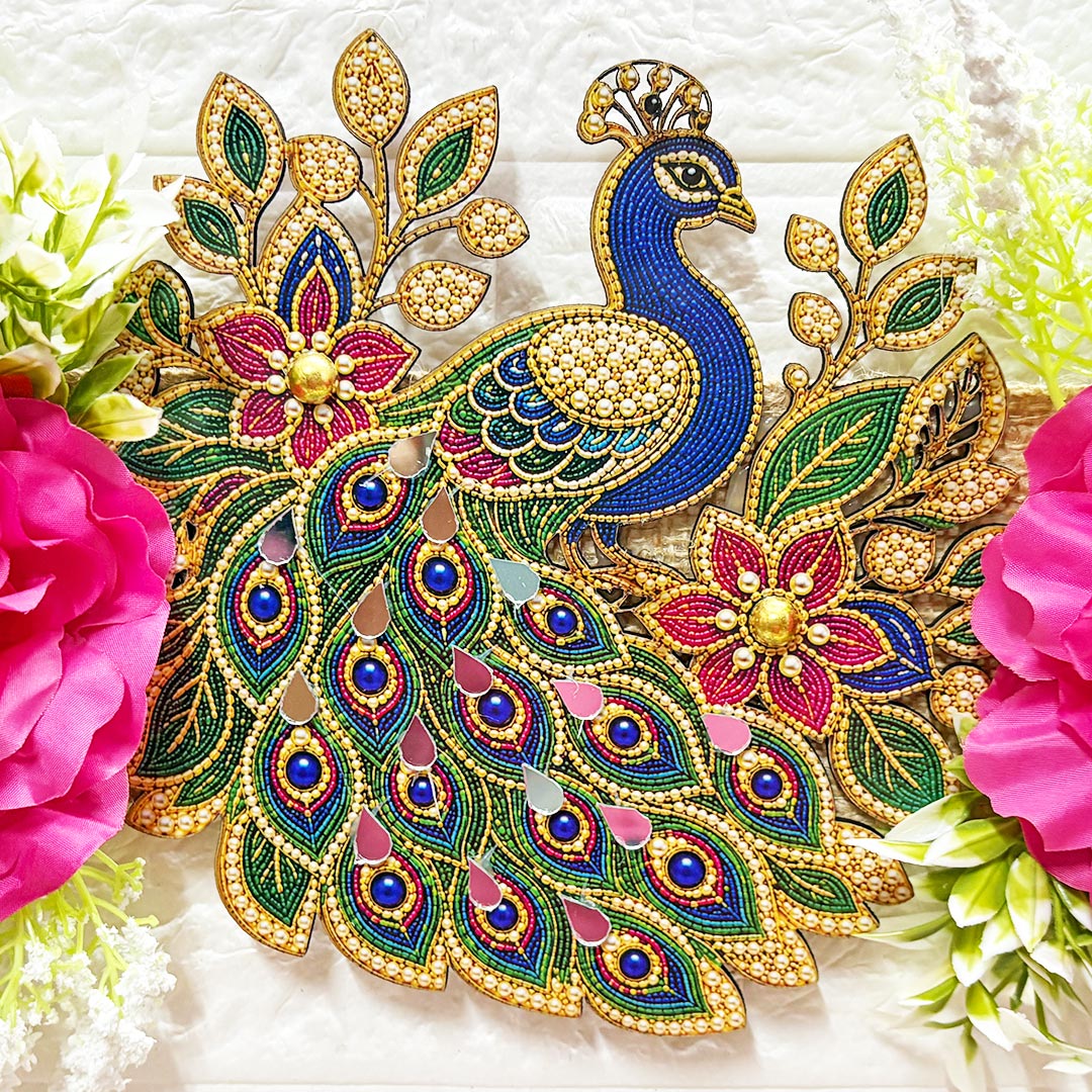 Banana Tree &amp; Peacock Toran 40 Inch Door Hanging | Bandanwar for Home Entrance &amp; Mandir Decoration