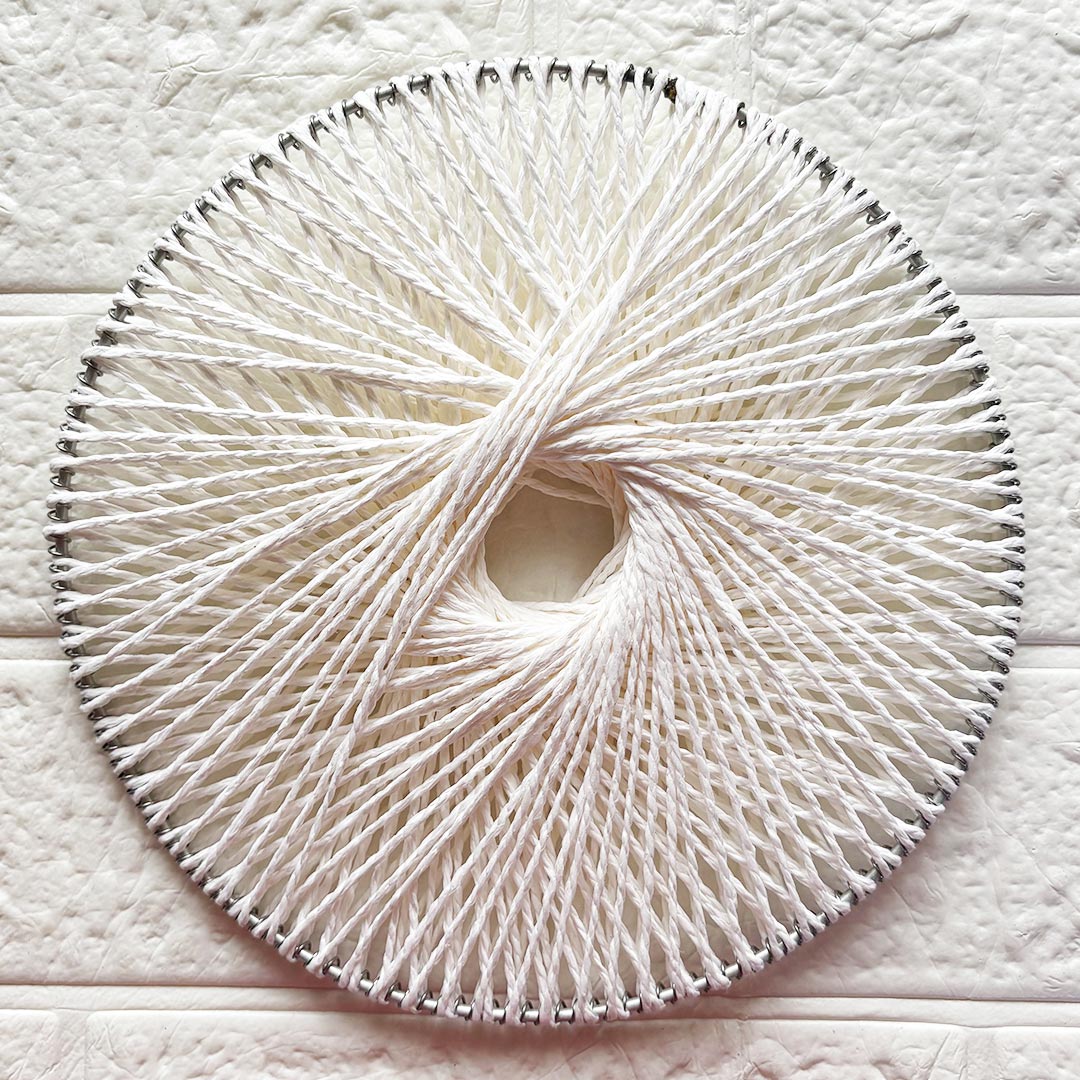 White Raffia Ring Pack of 10 | for Wedding &amp; Festive Decoration, DIY Art &amp; Craft