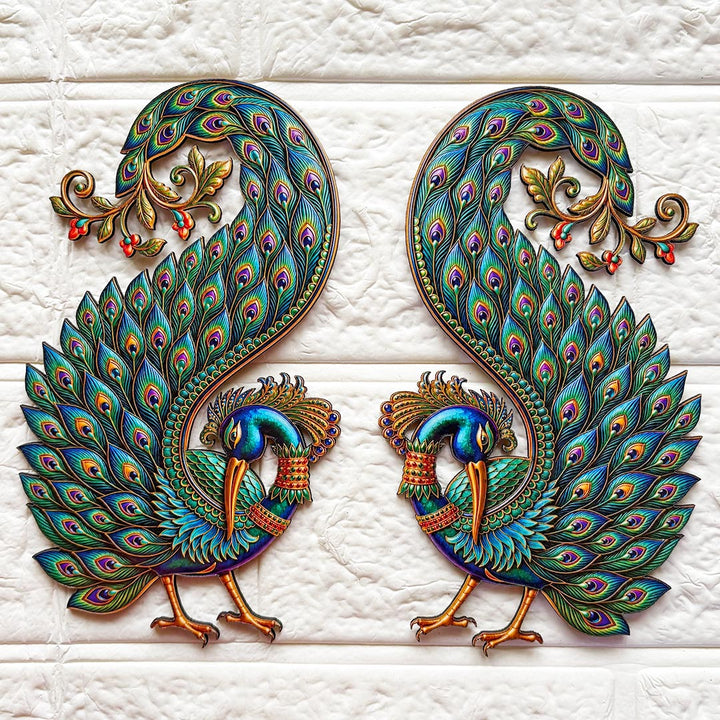 Peacock printed mdf Cutout Pack of 10 | DIY Decoration, Toran, Bandhanwar