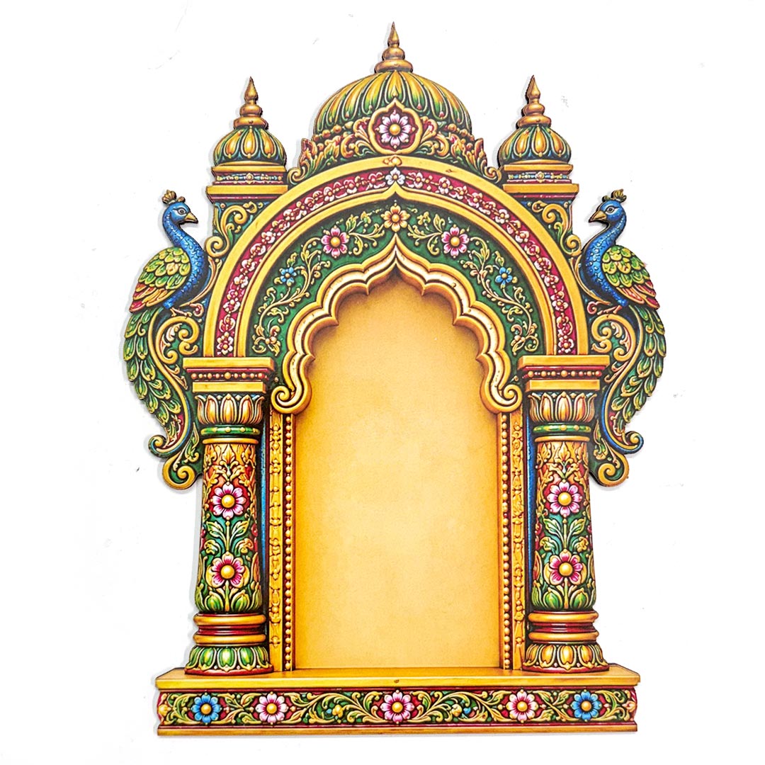 Jharokha printed mdf Cutout Pack of 4 | DIY Decoration, Toran, Bandhanwar