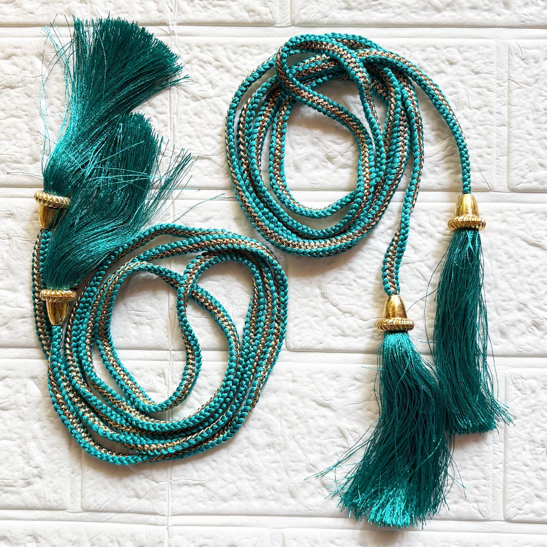 Handmade Tassels Dori pack of 2 for Saree Pallu, Blouse, Suits, Dupatta, Lehenga decor