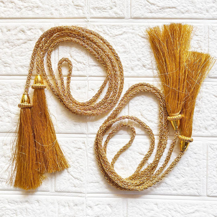 Handmade Tassels Dori pack of 2 for Saree Pallu, Blouse, Suits, Dupatta, Lehenga decor