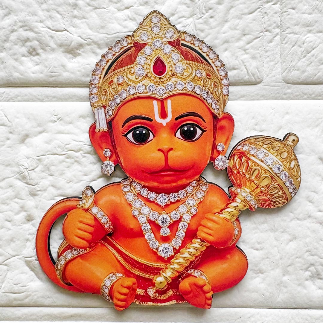 Lord Hanuman printed mdf Cutout Pack of 10 | DIY Decoration, Toran, Bandhanwar