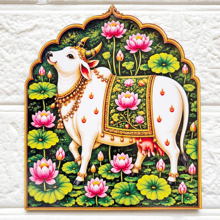 Cow Jharokha printed mdf D2 Cutout Pack of 4 | DIY Decoration, Toran, Bandhanwar | size 6 inch