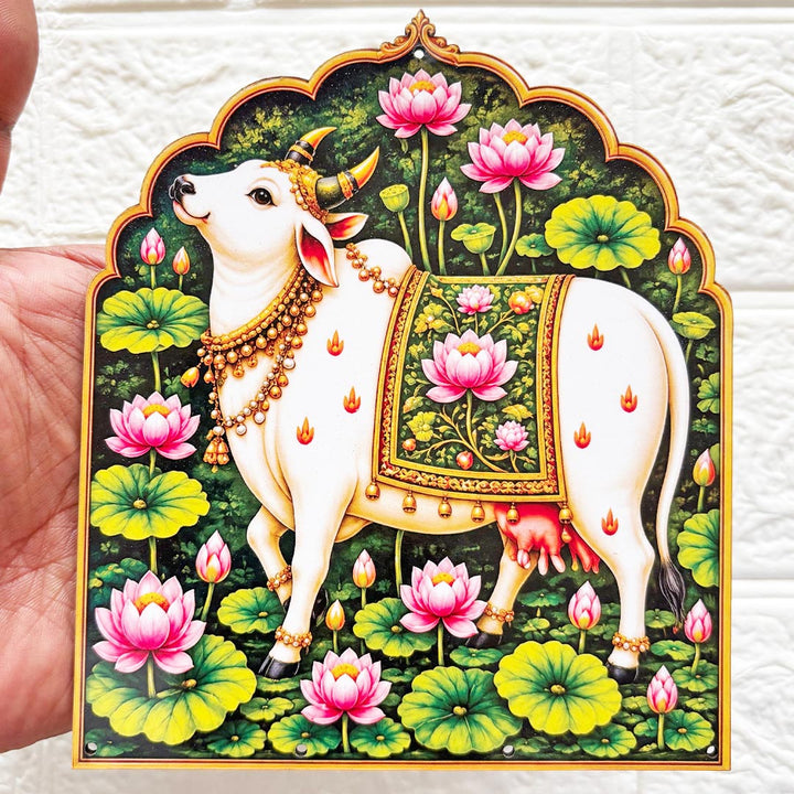 Cow Jharokha printed mdf D2 Cutout Pack of 4 | DIY Decoration, Toran, Bandhanwar | size 6 inch