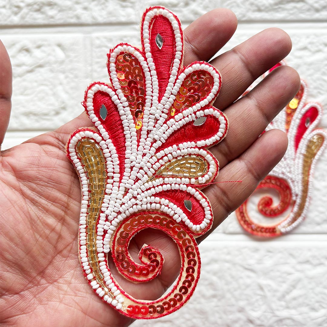 Designer Applique Patch for Ethnic Wear, Craft Decoration & Festive DIY Art