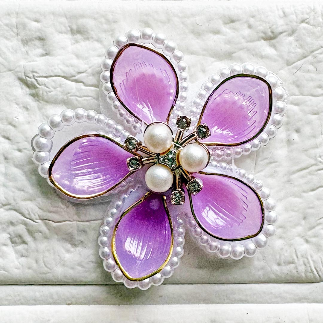 Flower shape Acrylic Patch | Pack of 10 for Diwali Festive DIY Art &amp; Craft Work