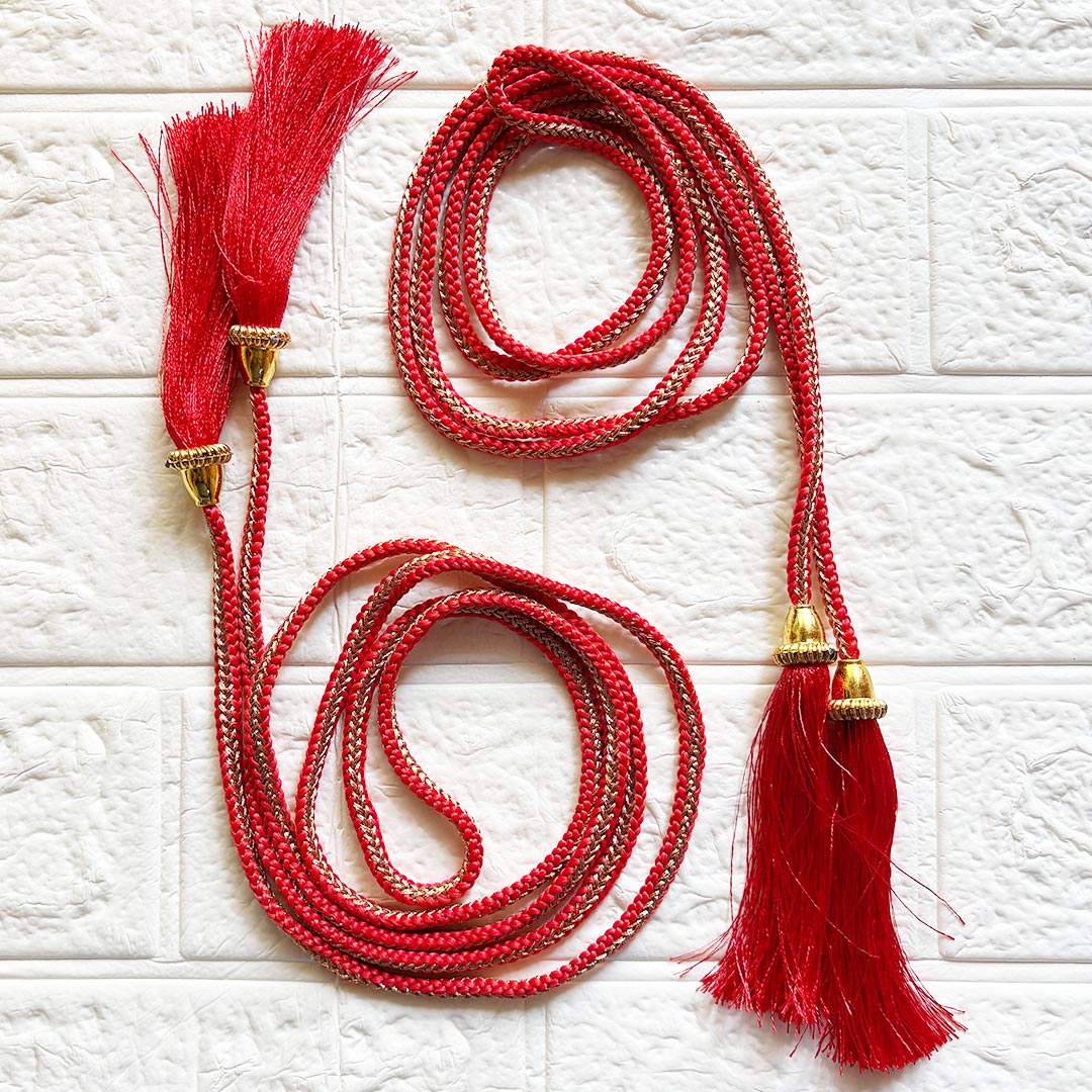 Handmade Tassels Dori pack of 2 for Saree Pallu, Blouse, Suits, Dupatta, Lehenga decor
