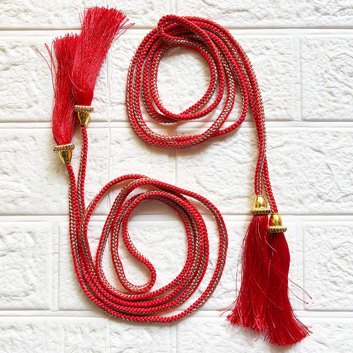 Handmade Tassels Dori pack of 2 for Saree Pallu, Blouse, Suits, Dupatta, Lehenga decor