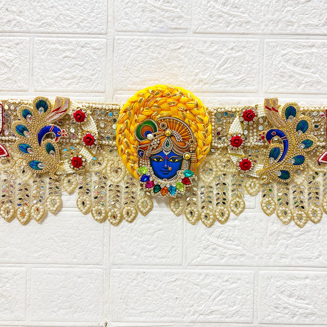 Shrinathji Toran for Home &amp; Office Entrance | Mandir Decoration | Decorative Door Hanging Bandanwar