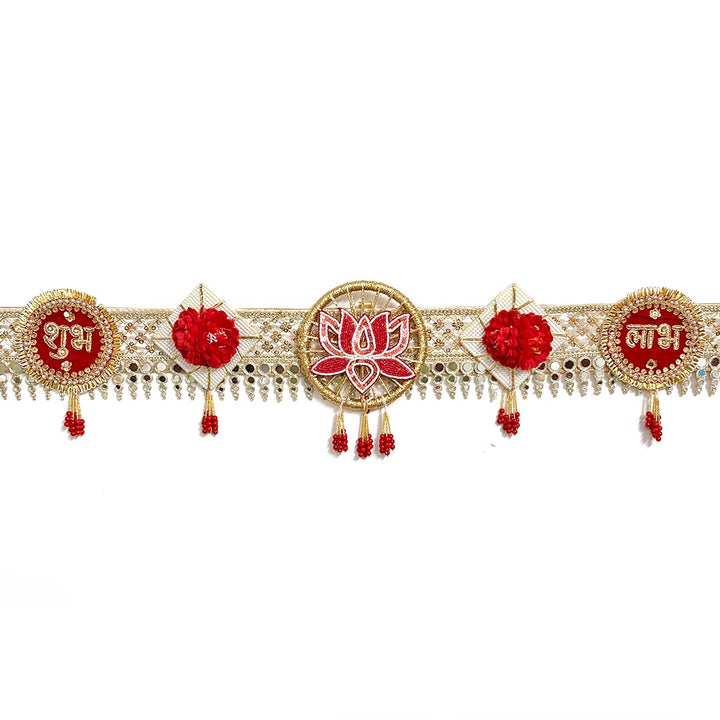 Shubh Labh Toran for Home &amp; Office Entrance | Mandir Decoration | Decorative Door Hanging Bandanwar