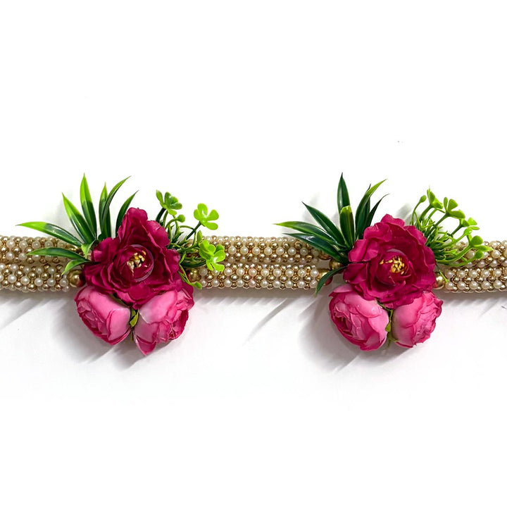 Pearl Beads Peonies Toran for Home &amp; Office Entrance | Mandir Decoration | Decorative Door Hanging Bandanwa