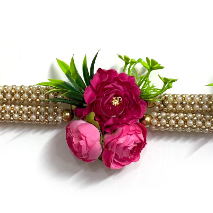 Pearl Beads Peonies Toran for Home &amp; Office Entrance | Mandir Decoration | Decorative Door Hanging Bandanwa