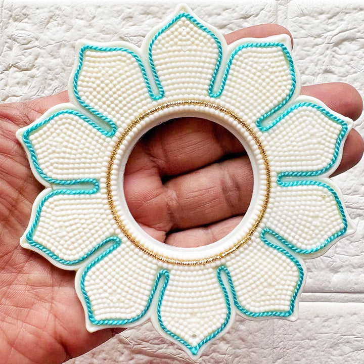 Lotus Tealight Holder Pack of 4 for Wedding &amp; Festive Decoration, DIY Art &amp; Craft | 5 INCH