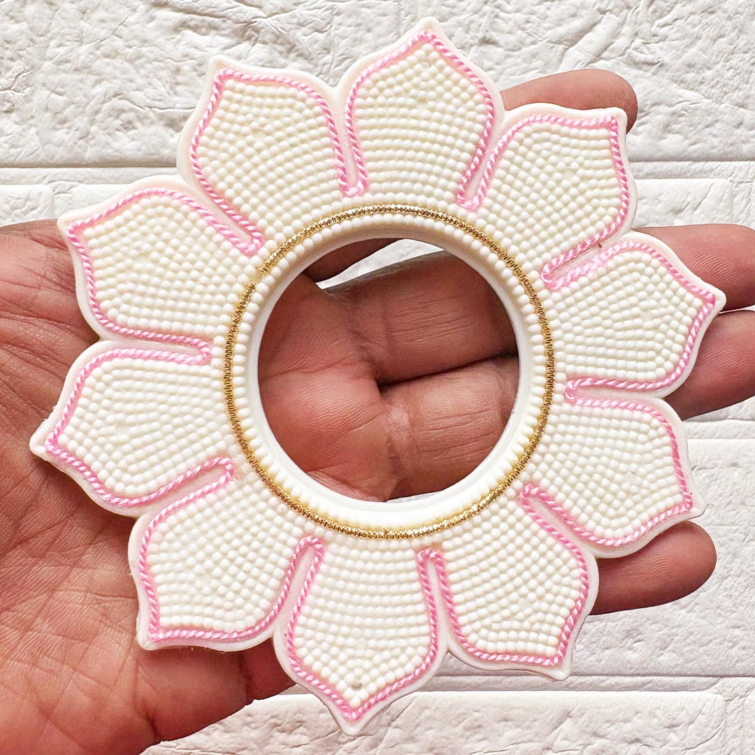 Lotus Tealight Holder Pack of 4 for Wedding &amp; Festive Decoration, DIY Art &amp; Craft | 5 INCH