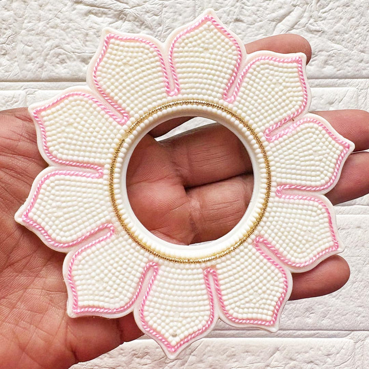Lotus Tealight Holder Pack of 4 for Wedding &amp; Festive Decoration, DIY Art &amp; Craft | 5 INCH