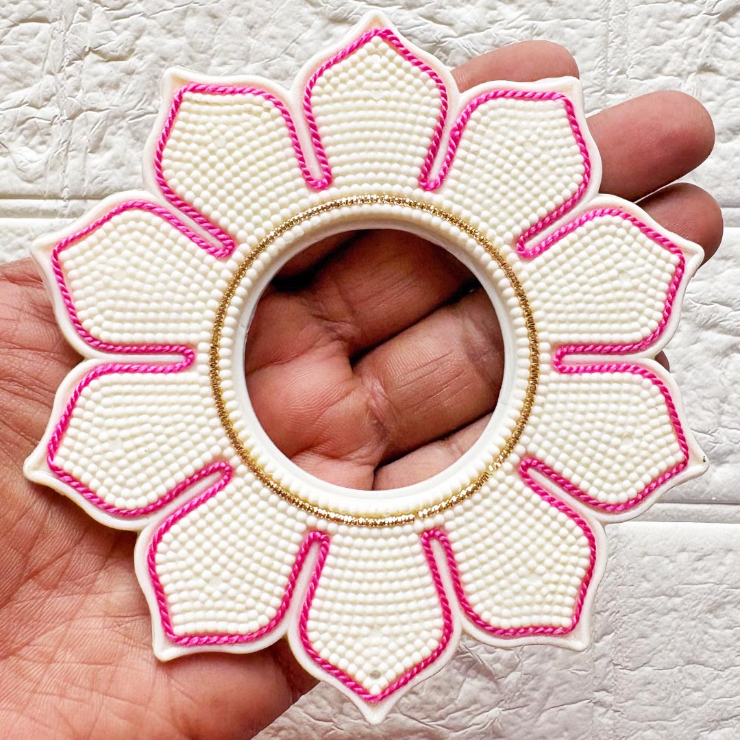 Lotus Tealight Holder Pack of 4 for Wedding &amp; Festive Decoration, DIY Art &amp; Craft | 5 INCH