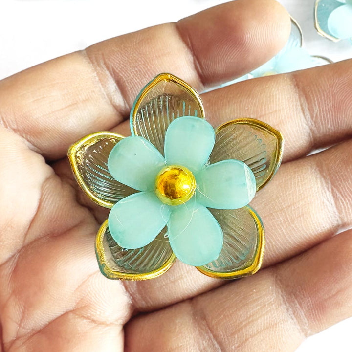 Acrylic flower pack of 10 for Wedding & Festive Decoration, DIY Art & Craft