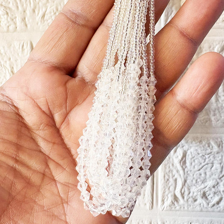 3 Cutdana Latkan Tassel Pack of 2 for Saree Pallu, Blouse, Suits, Dupatta, Lehenga