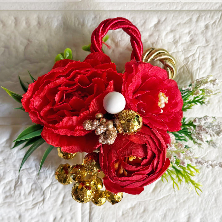 Rope Cord 3 Flower Bunch Pack Of 4 for Trousseau & Gift Packaging, Wedding & Festive Decoration