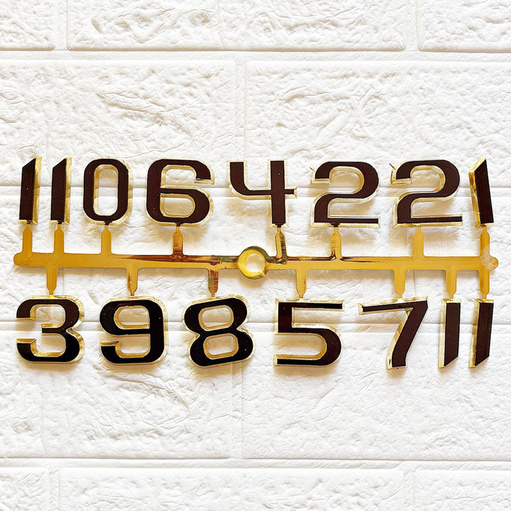 Black Clock Numbers for Resin Wall Clock, DIY Art &amp; Craft Clock Accessories