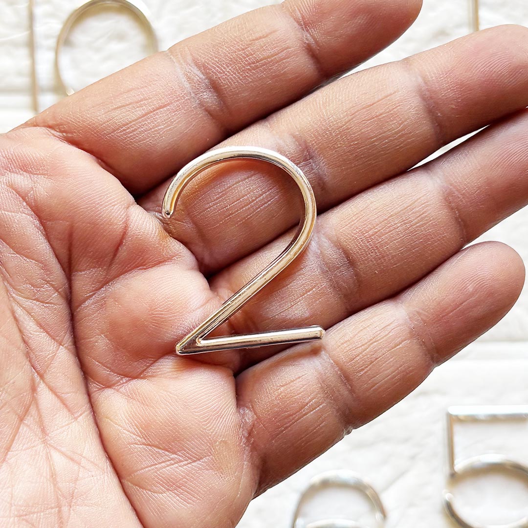 Silver Clock Numbers for Resin Wall Clock, DIY Art &amp; Craft Clock Accessories