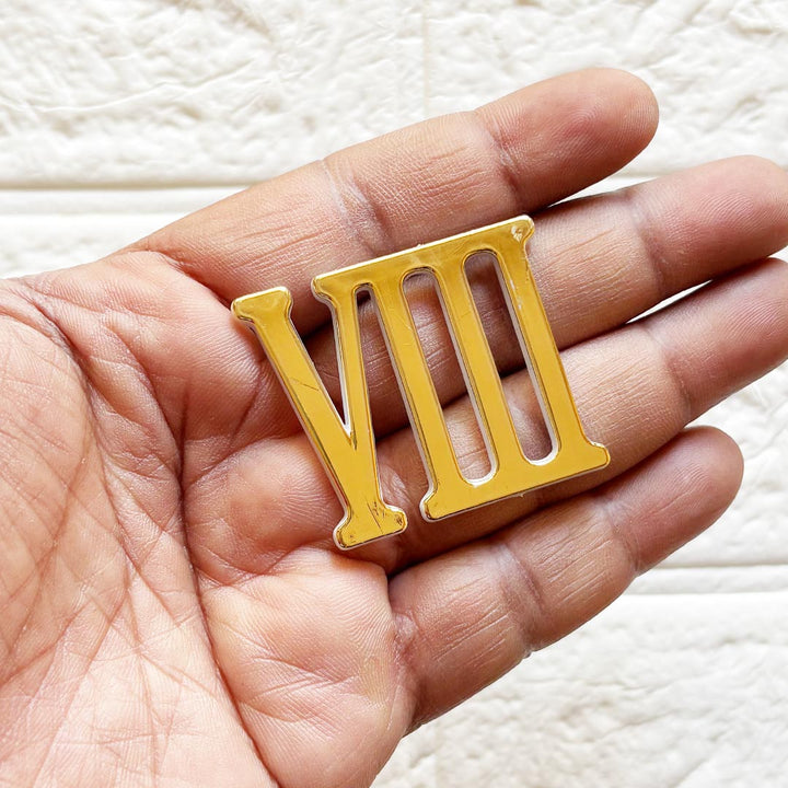 Golden Roman Clock Numbers for Resin Wall Clock, DIY Art &amp; Craft Clock Accessories