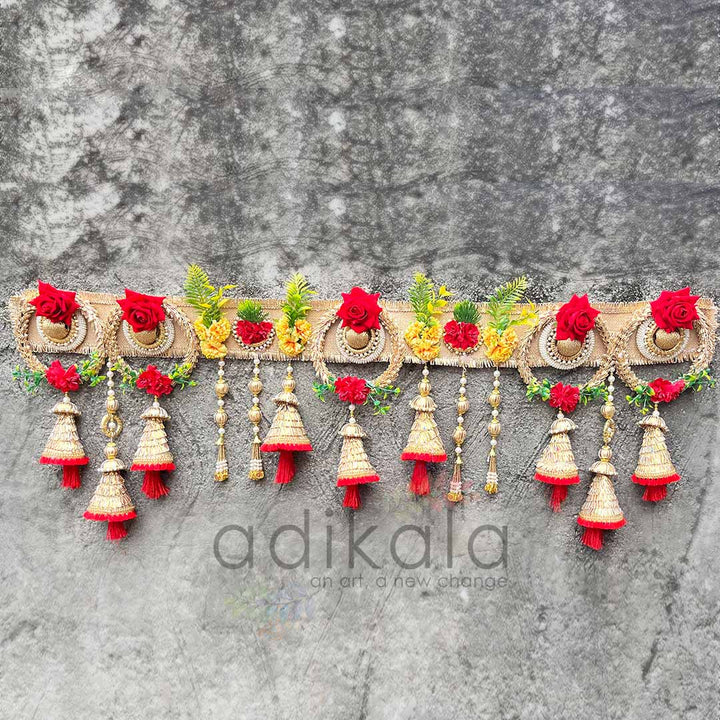 Design 1 | Hand Crafted Toran | Side handing For Door | Pooja deacoration | Design 2 decoration Style hanging Style | Mdf Cutouts | Cutouts For Design | Mdf | Laser Cutting Design | Floral Design | Womens Craft Making Product | Adikala Craft Store | Craft Store Near Me | Craft Shop | Hobby Craft | Hobby India | Adikala