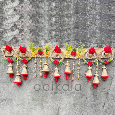 Design 1 | Hand Crafted Toran | Side handing For Door | Pooja deacoration | Design 2 decoration Style hanging Style | Mdf Cutouts | Cutouts For Design | Mdf | Laser Cutting Design | Floral Design | Womens Craft Making Product | Adikala Craft Store | Craft Store Near Me | Craft Shop | Hobby Craft | Hobby India | Adikala
