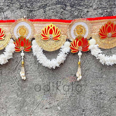 Hand Crafted Toran | Side handing For Door | Pooja deacoration | Design 2 decoration Style hanging Style | Mdf Cutouts | Cutouts For Design | Mdf | Laser Cutting Design | Floral Design | Womens Craft Making Product | Adikala Craft Store | Craft Store Near Me | Craft Shop | Hobby Craft | Hobby India | Adikala